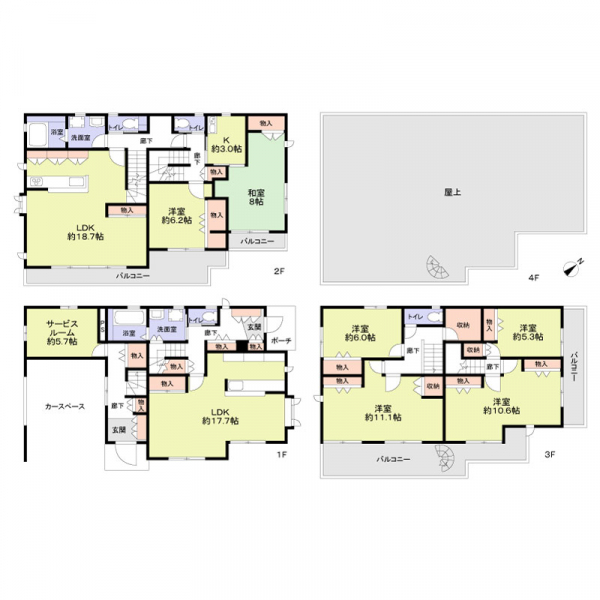 稲城市押立 間取図