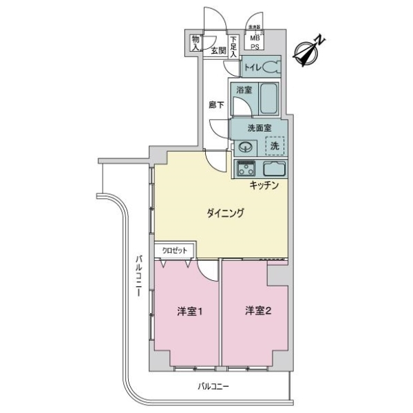 ライオンズマンション滝野川 間取図