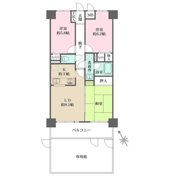 ライオンズガーデン大宮 間取図