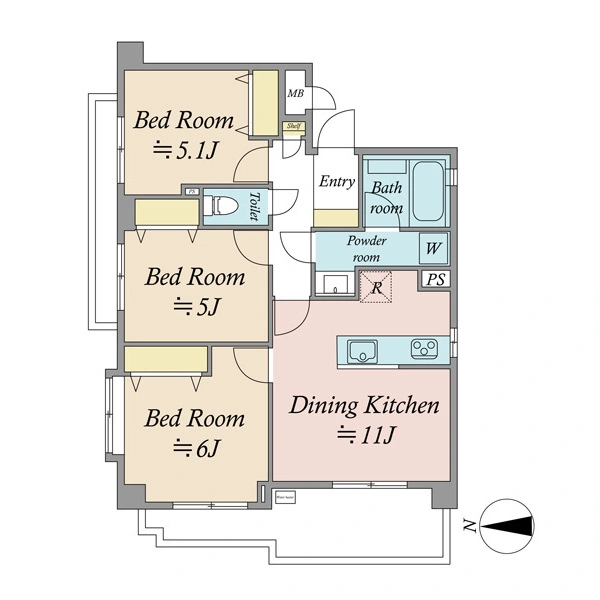 グーディッシュ東武練馬 間取図