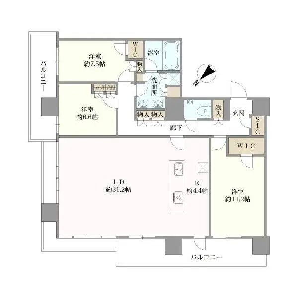 ＮＡＧＯＹＡ　ｔｈｅ　ＴＯＷＥＲ 間取図