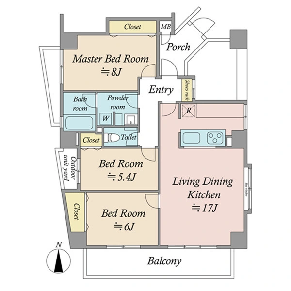 シティポート亀戸 間取図