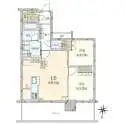 プラウドタワー亀戸クロスゲートタワー 間取図