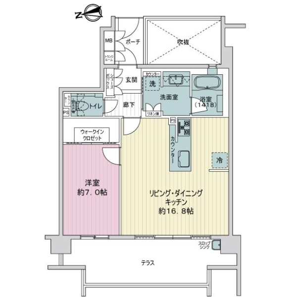 シャリエ聖護院西町 間取図