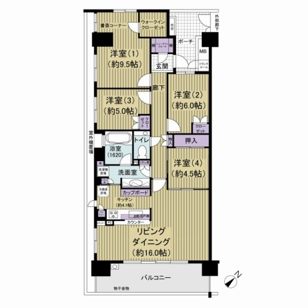 タンタタウン４番街 間取図