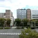 イーグルコート烏丸御池 リビングダイニングの北側窓からの眺望