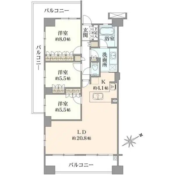 吉祥寺レジデンシア 間取図