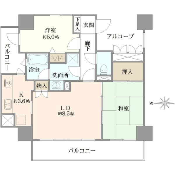 カムザ・スクエア八千代緑が丘エスタシオン 間取図