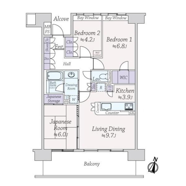 京急シティ多摩川 間取図