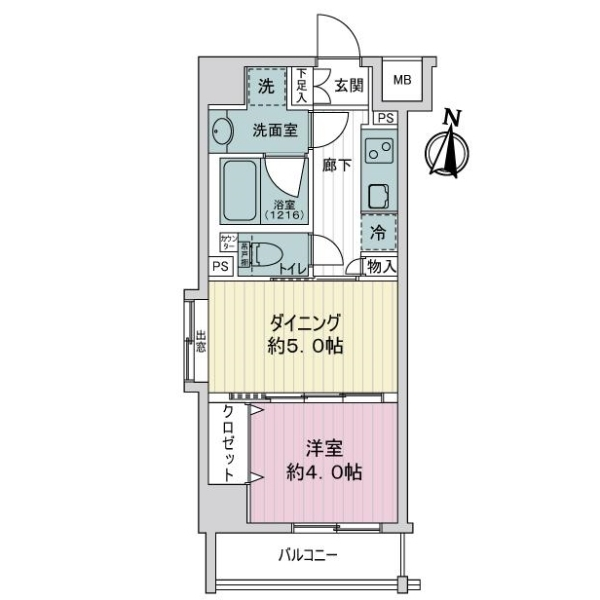 日神デュオステージ王子神谷 間取図