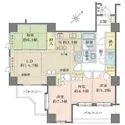 新百合ヶ丘パークハウス4番街 LDは2面採光。バルコニーは2か所あり陽当り・通風良好。ウォークインクローゼットや納戸など収納豊富。