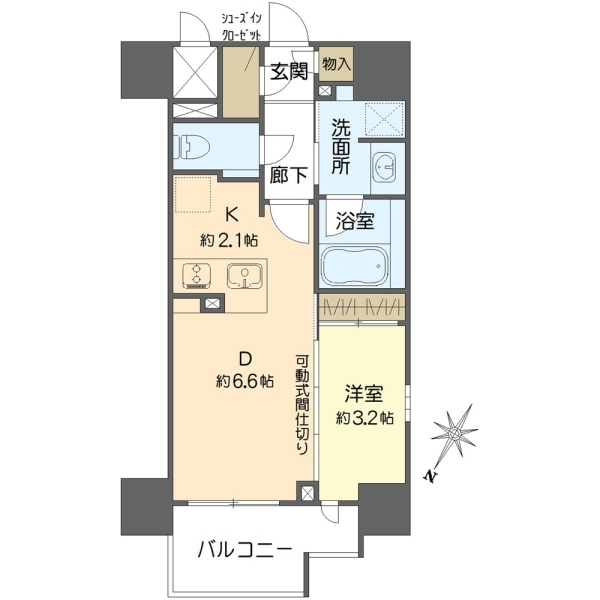 リビオレゾン靭公園 間取図