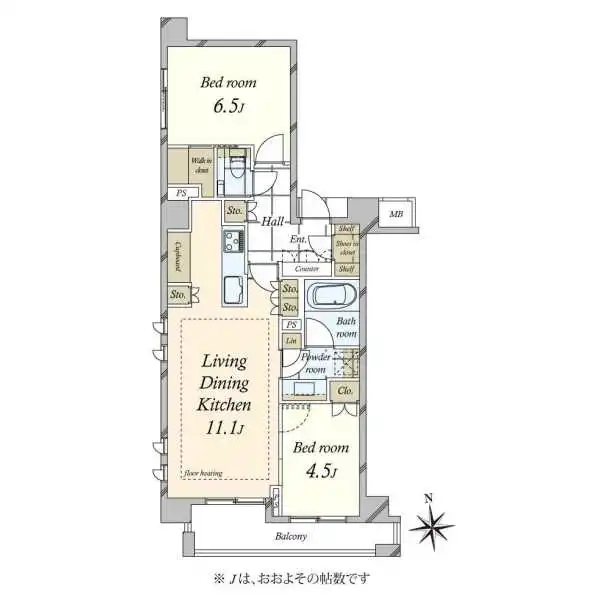 アトラス西麻布 間取図
