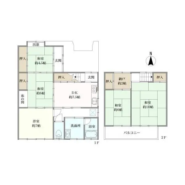 京都市左京区浄土寺西田町 間取図