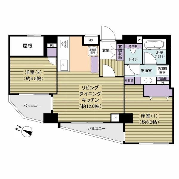 ヴェルビュ東陽町 間取図