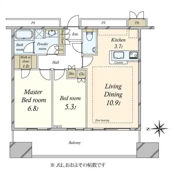 東京タイムズタワー 間取図
