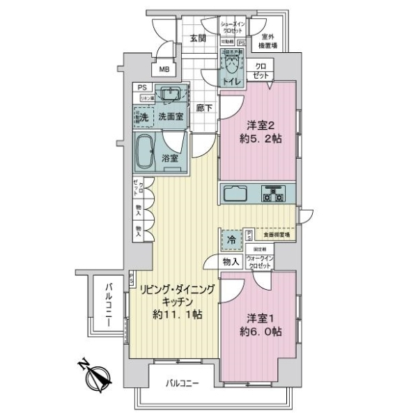アルファニッシュ淵野辺 間取図