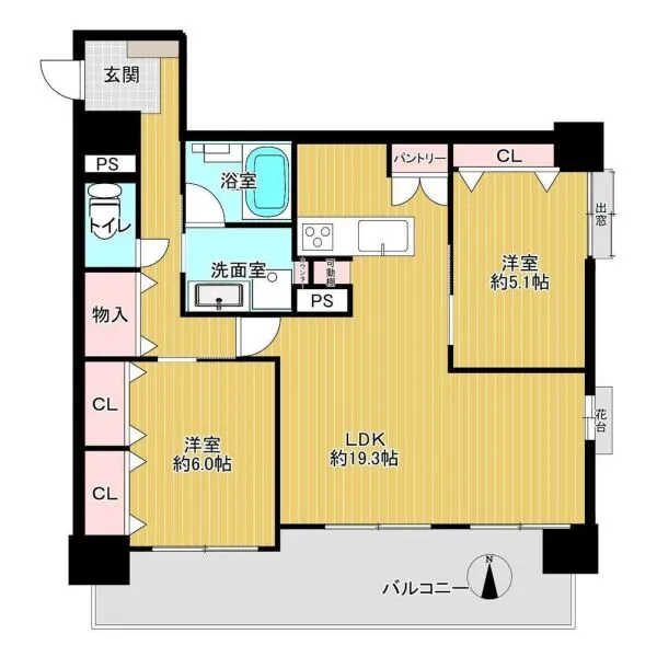 緑橋ピアガーデンズ 間取図