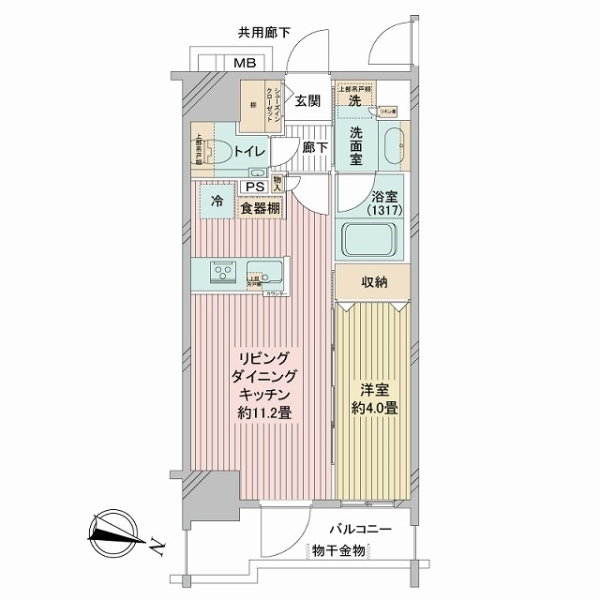 エクセレントシティ千葉中央ステーションフロント 間取図