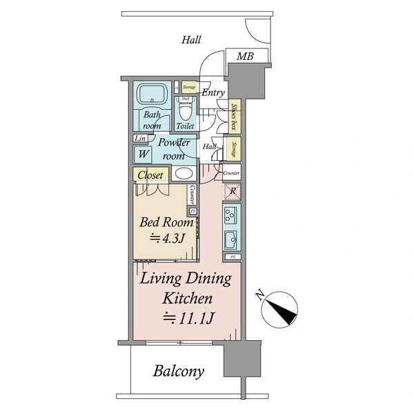 東京ミッドベイ勝どき 間取図