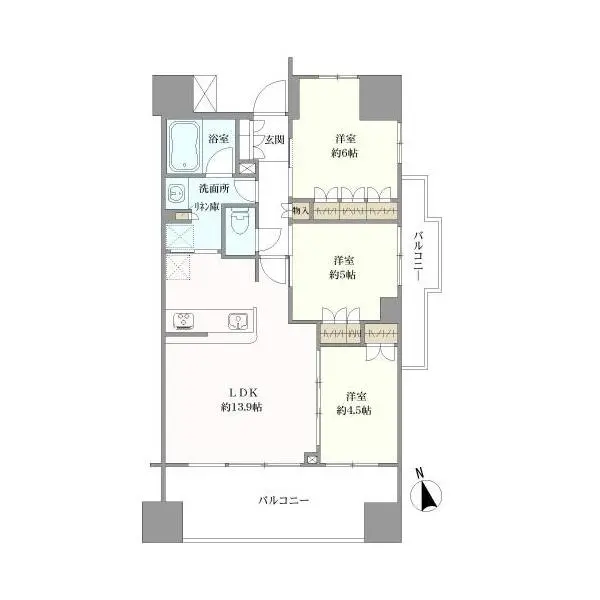センチュリー福生 間取図