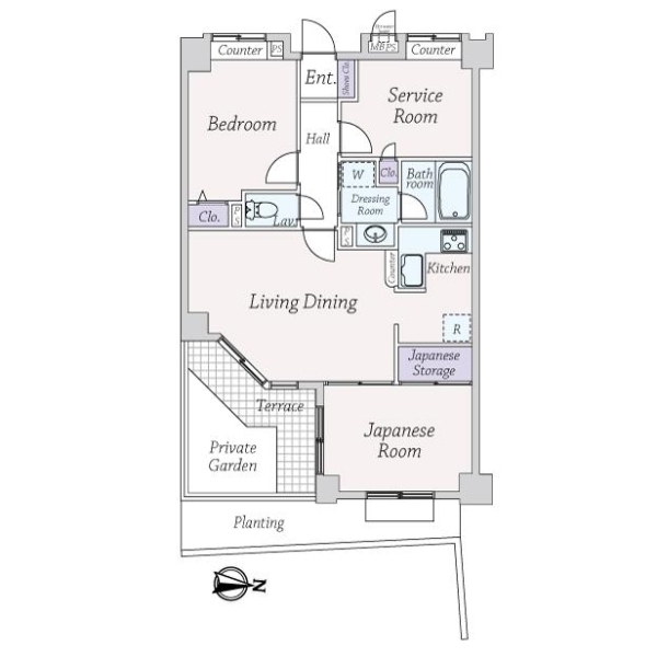 ライオンズマンション湘南辻堂第２ 間取図