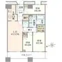 芝浦アイランドグローヴタワー 間取図