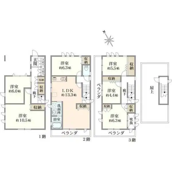 浦安市富士見5丁目 間取図
