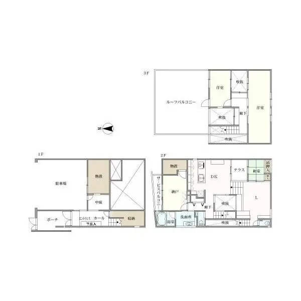 大阪市天王寺区清水谷町 間取図