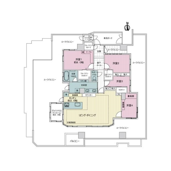 ライオンズ桜山プレミアムテラス 間取図