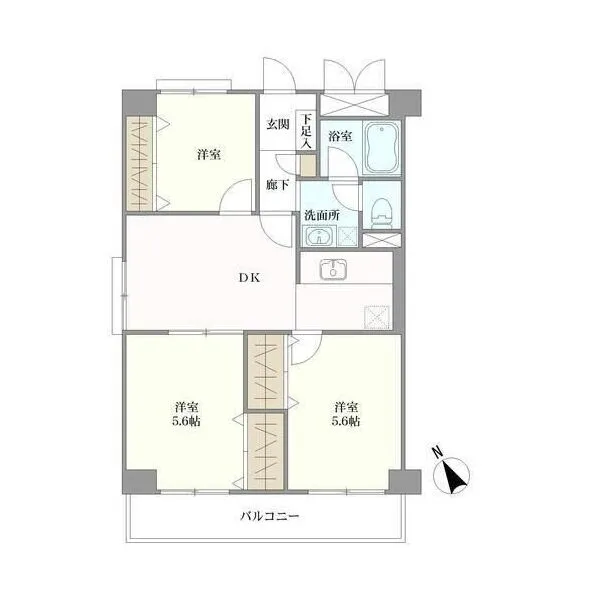 天王寺パークマンシヨン 間取図