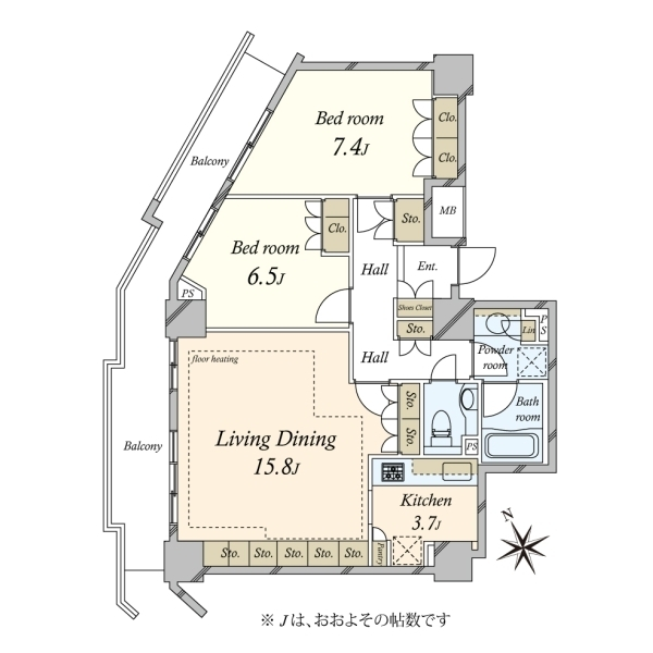ローレルコート新宿タワー 間取図