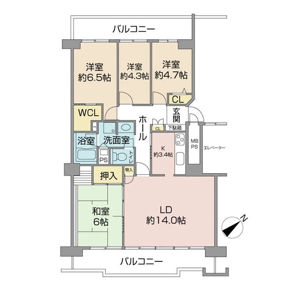 新ゆりグリーンタウン・アカシア街区 間取図