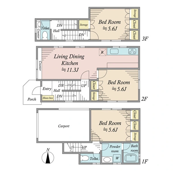 世田谷区駒沢４丁目 間取図