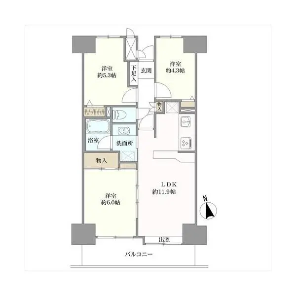 イトーピア川口マンション 間取図