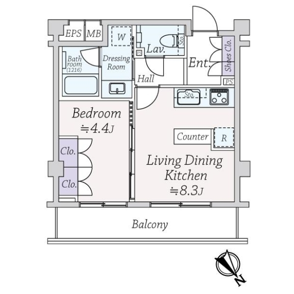 リベラージュ等々力 間取図