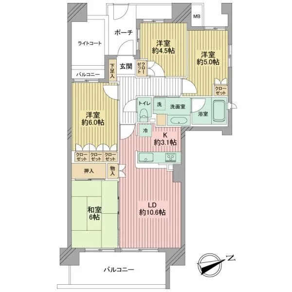 ユニヴェルシオール学園の丘 間取図