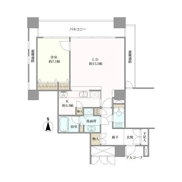 ＯＡＰレジデンスタワー東館 間取図
