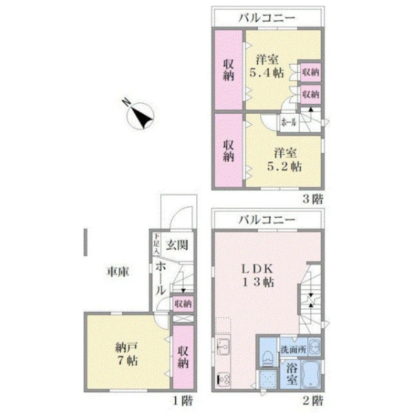 大田区東六郷１丁目 間取図