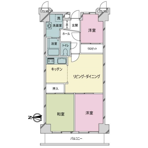 マインコーポ葛西 間取図