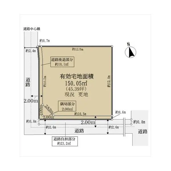 京都市北区小山上花ノ木町 間取図