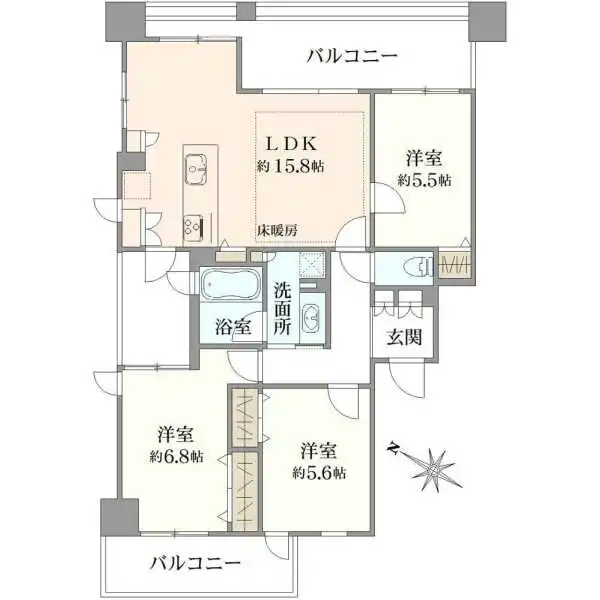 グランフラッツ文京・千石 間取図