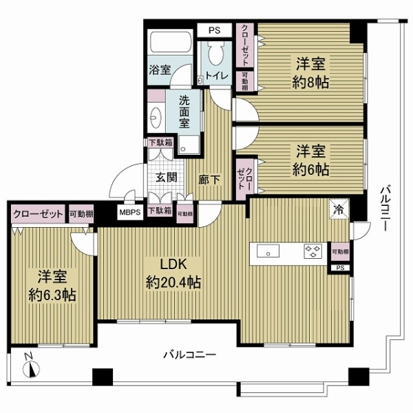 グランドメゾン高槻 間取図