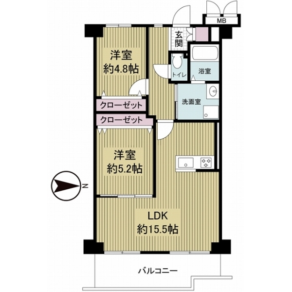 エクセラート平野Ａ棟 間取図