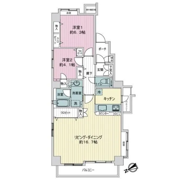 オーベル相模原 間取図