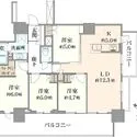 プラウドタワー東池袋 間取図