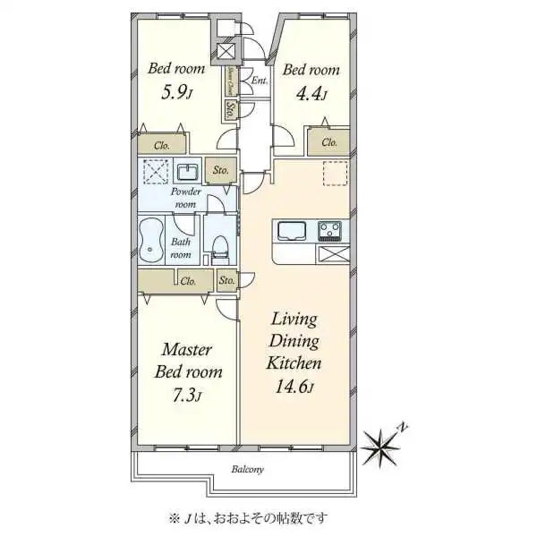 ハイホーム南大井 間取図