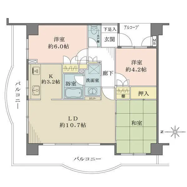 藤和シティコープ篠崎 間取図