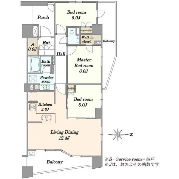 プラウド王子本町ディアージュ 間取図