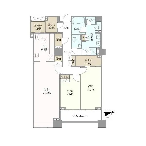 麻布台パークハウス 間取図